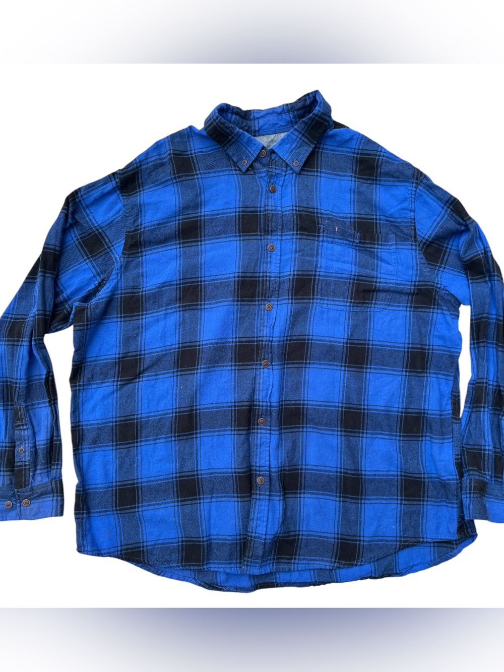 Northwest Territory Dark Blue And Black Flannel Button Up Shirt Men’s XXL